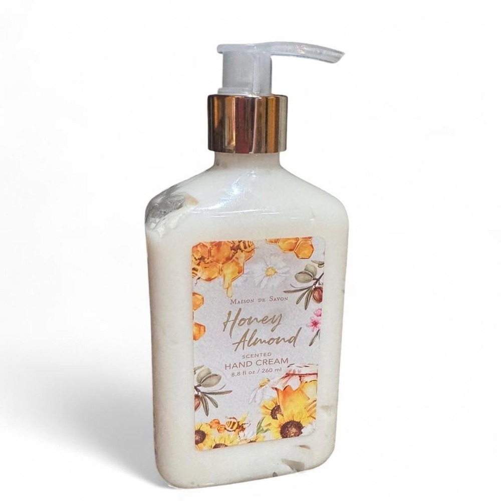 Maison de Savon Honey Almond Scented Hand Cream 8.8 fl oz Pump Bottle
